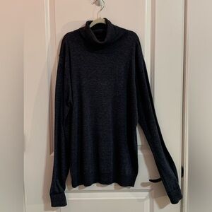 Navy turtleneck